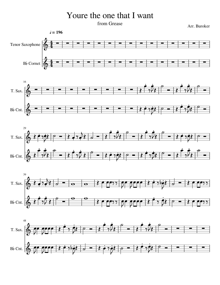 Youre the one that I want