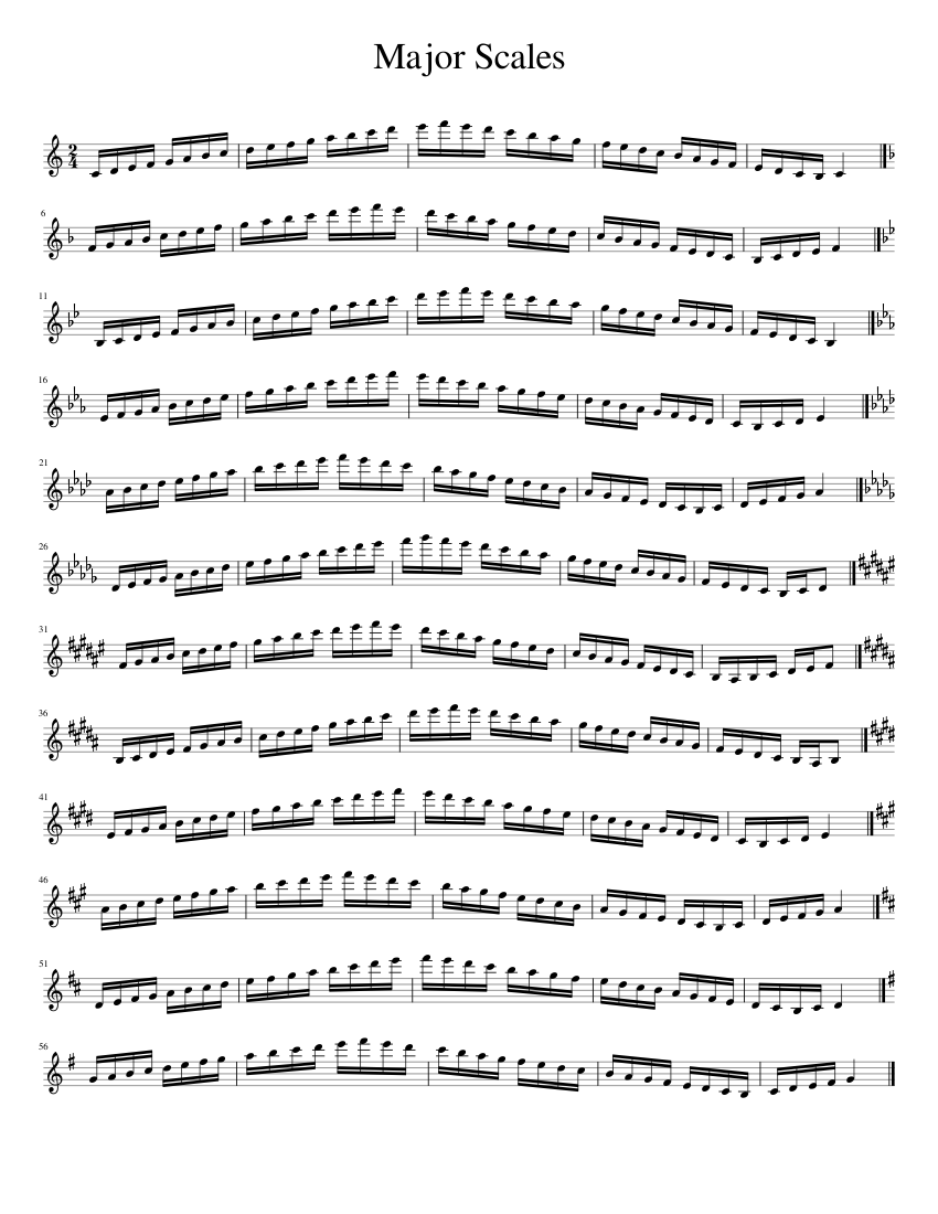 Concert F Major Scale Exercises Beginner For Alto Sax vrogue.co