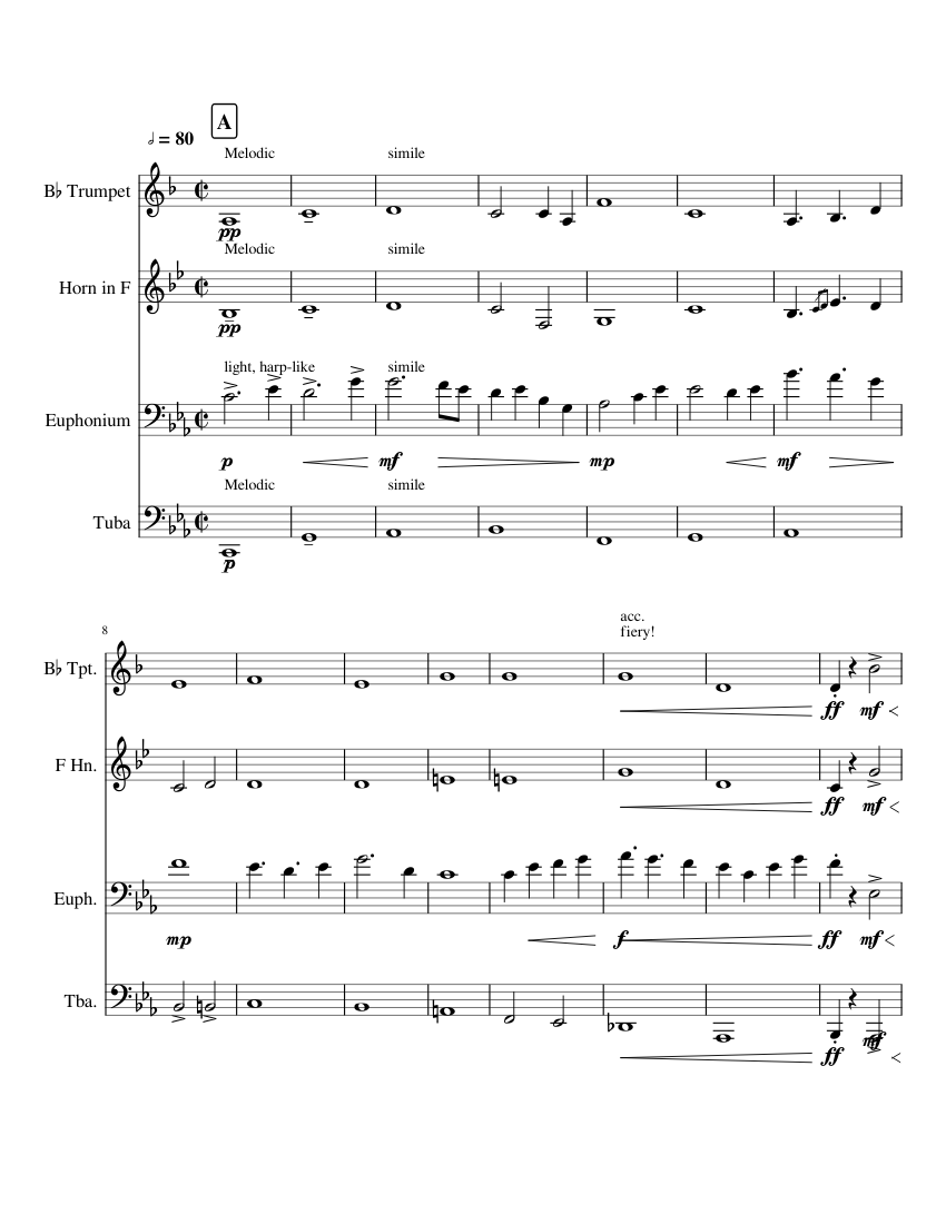 Universal Collapse Ensemble Sheet music for Trumpet (In B Flat), French