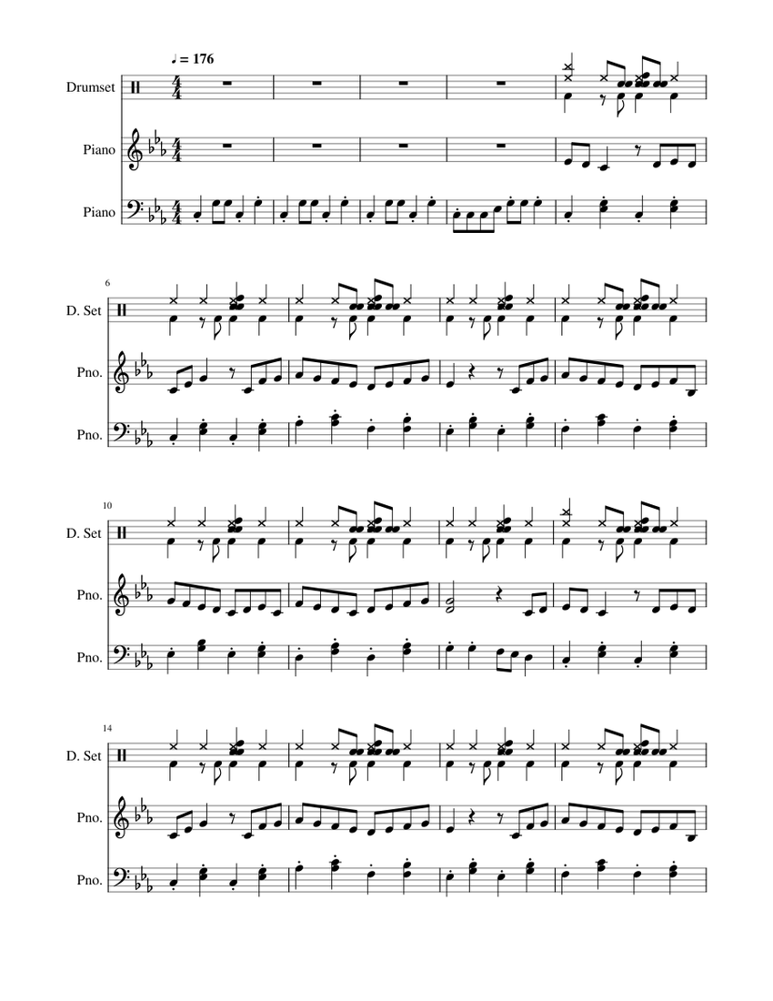 FNaF 4 Sheet music for Piano, Percussion | Download free in PDF or MIDI