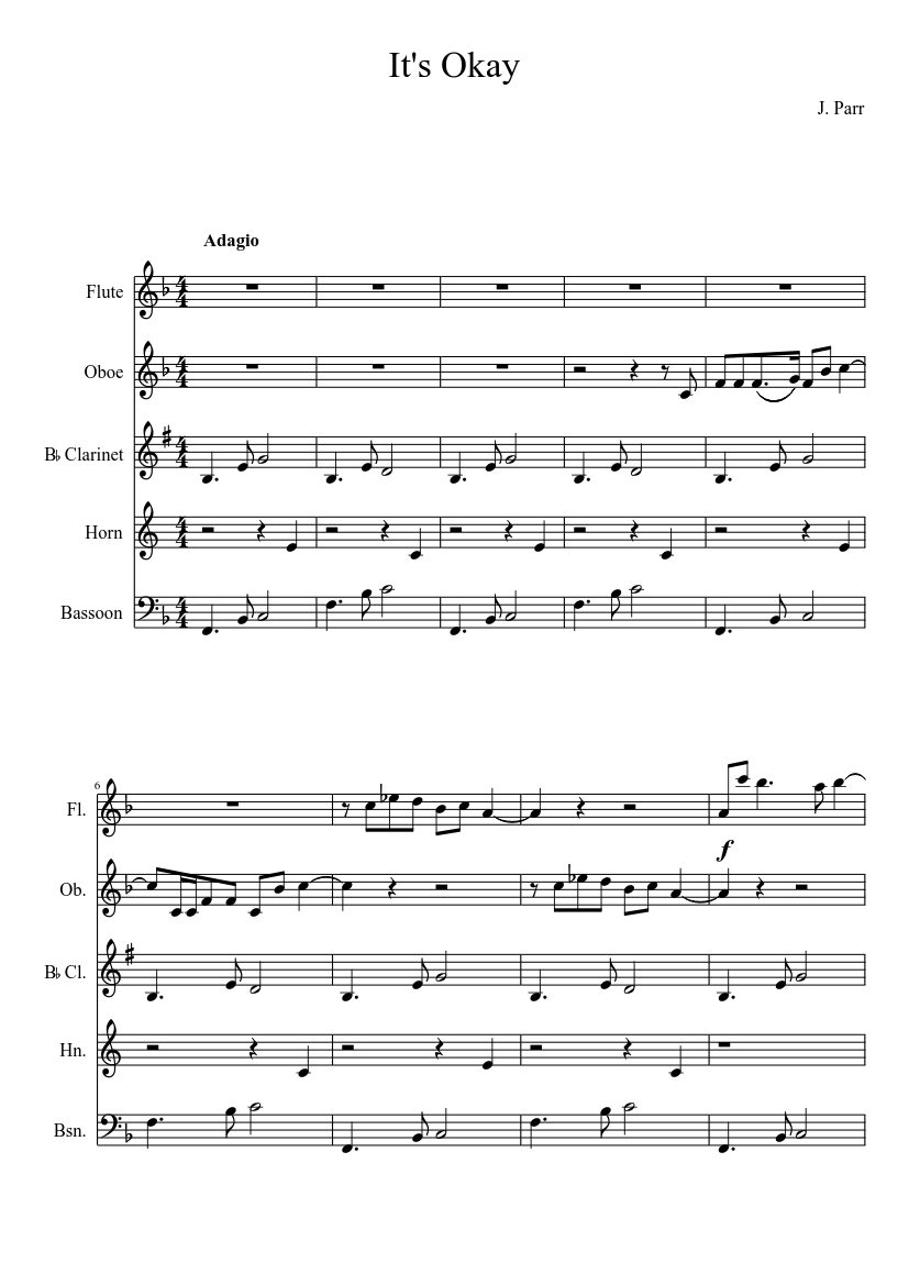 It's Okay sheet music download free in PDF or MIDI