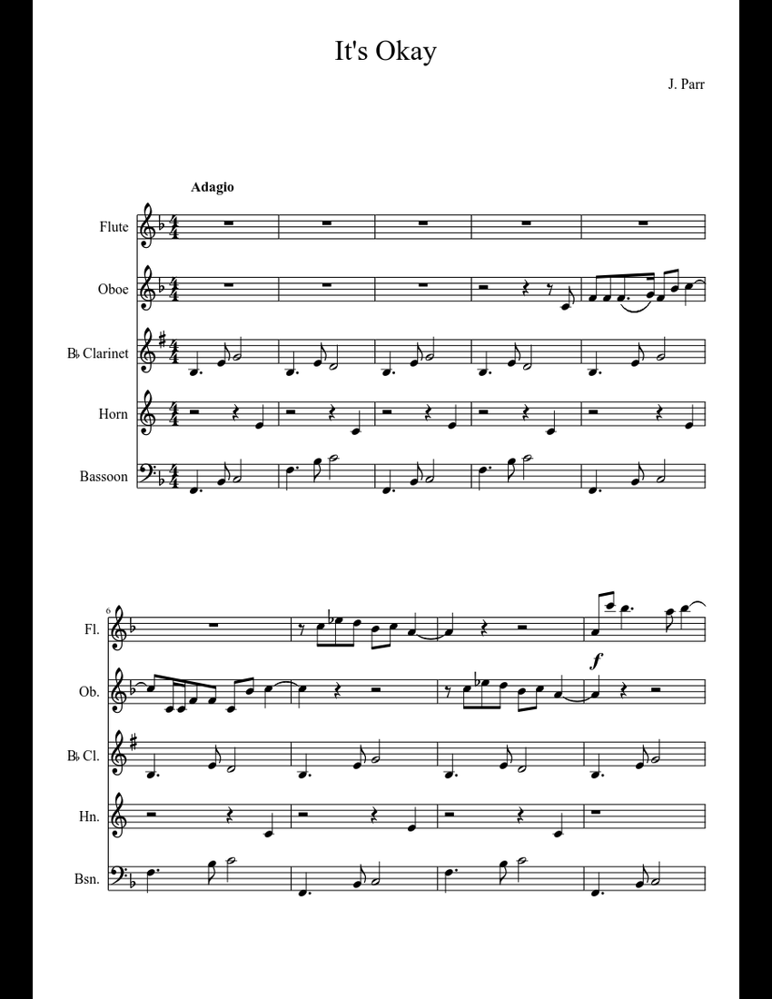 It's Okay sheet music download free in PDF or MIDI