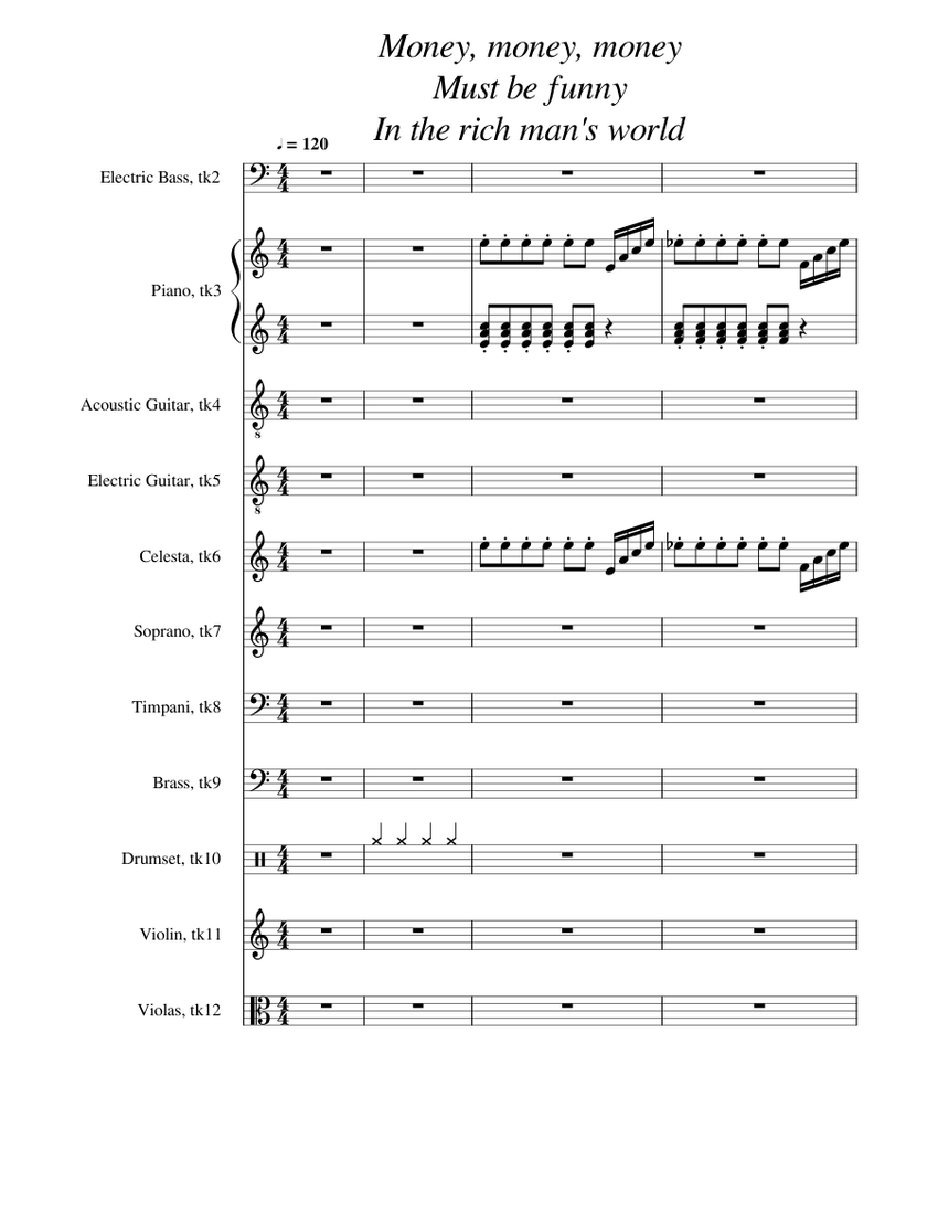 Money, money, money Must be funny