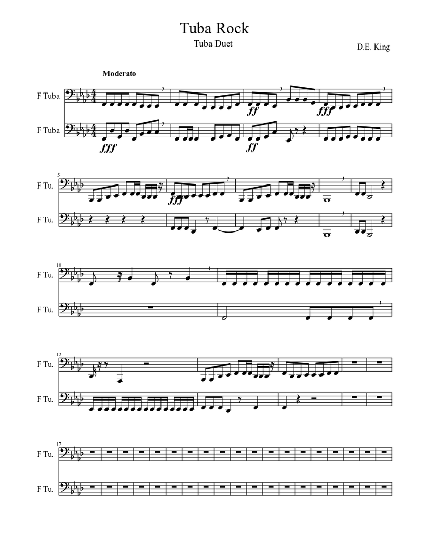 Tuba Rock Sheet music