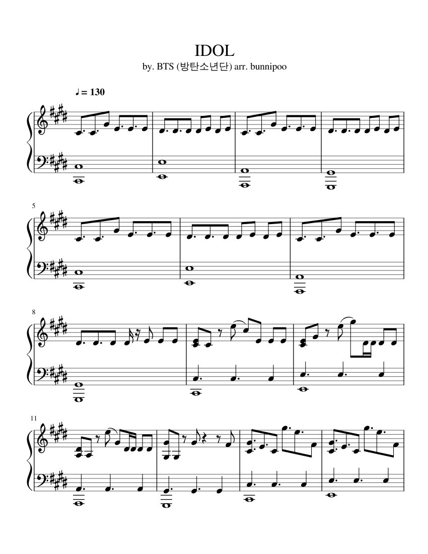 Ноты idol. Бтс на пианино ноты для начинающих. Ноты из песни звездное дитя айдол. The lost one's weeping ноты. Idol bts ноты.