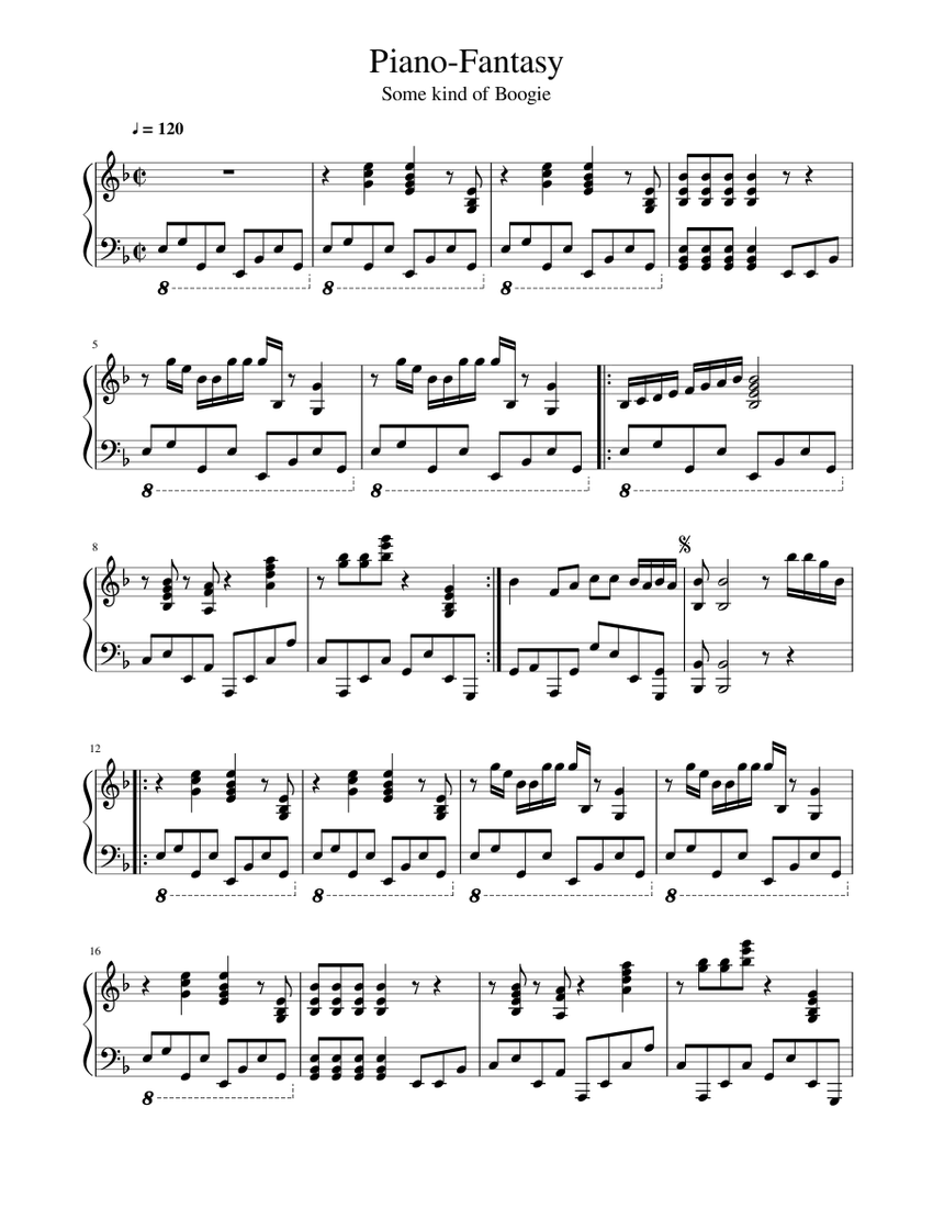 Piano Fantasy Sheet music for Piano (Solo)