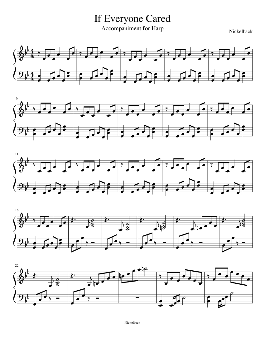 If Everyone Cared Sheet music for Piano (Solo)