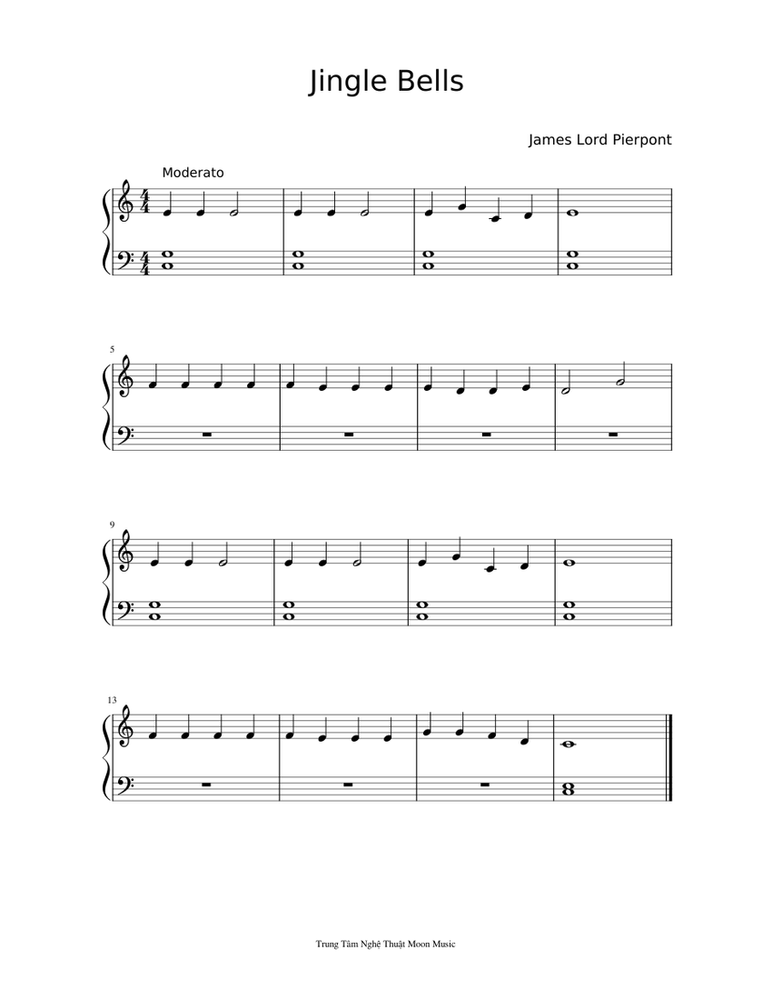 Jingle Bells - Easy Piano Sheet music for Piano (Solo) | Musescore.com