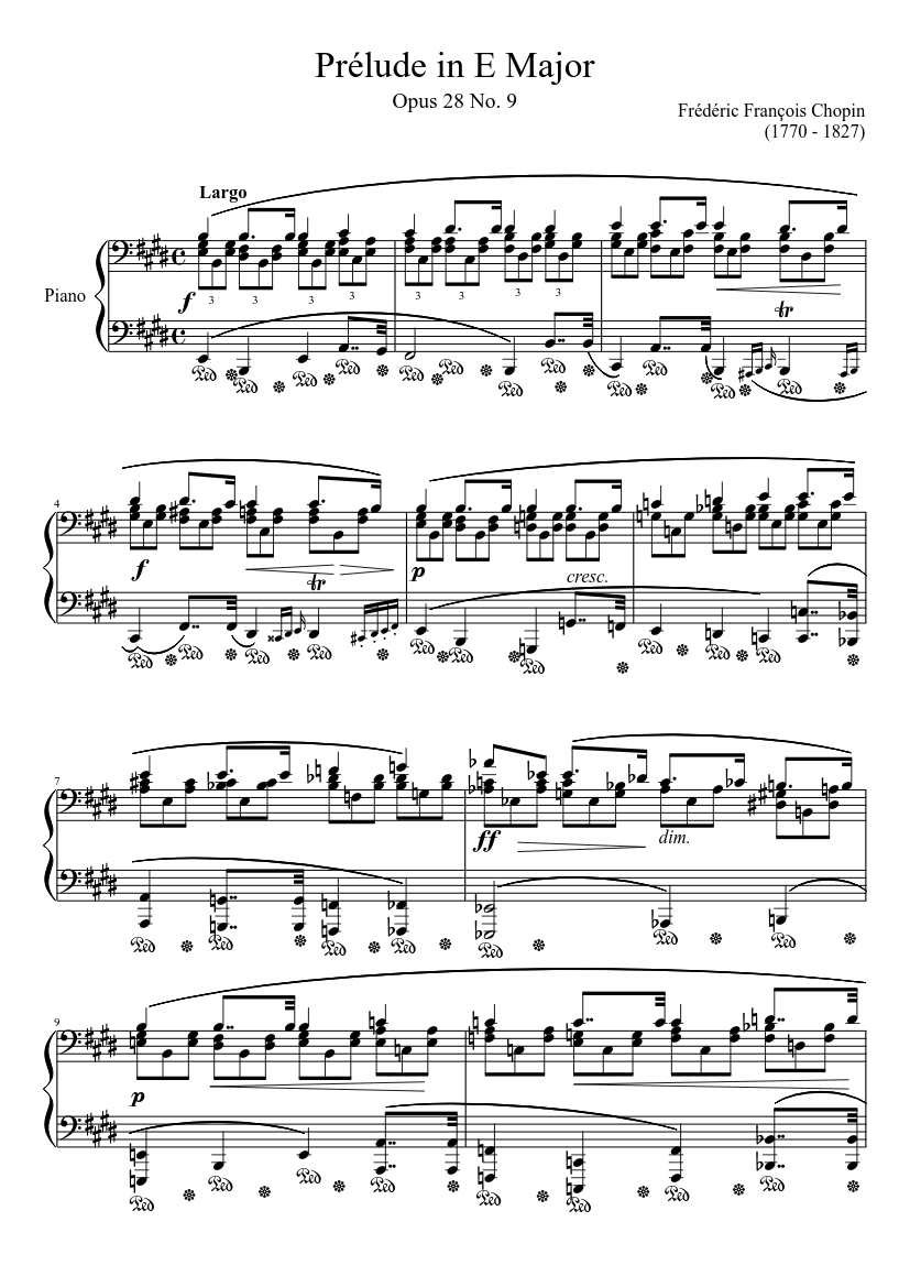 Prelude /& Nocturne Op.9 Piano