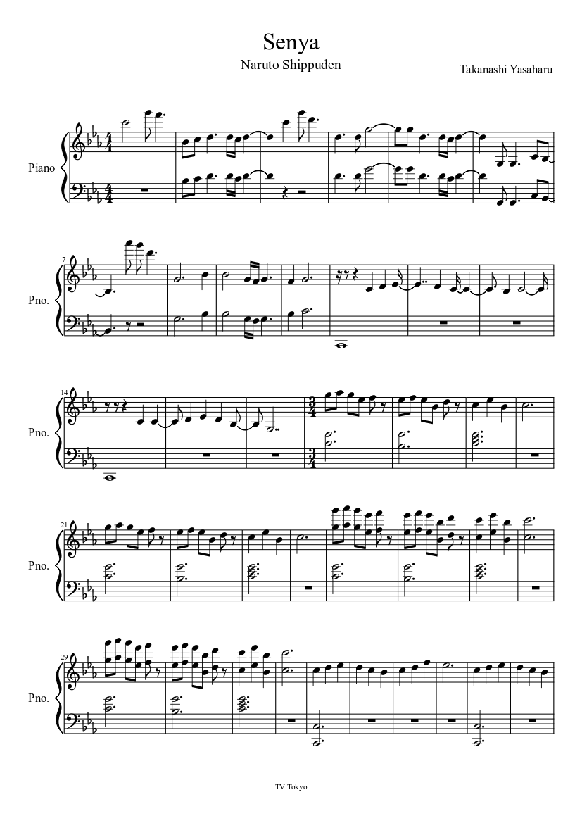 Senya Sheet Music Download Free In Pdf Or Midi