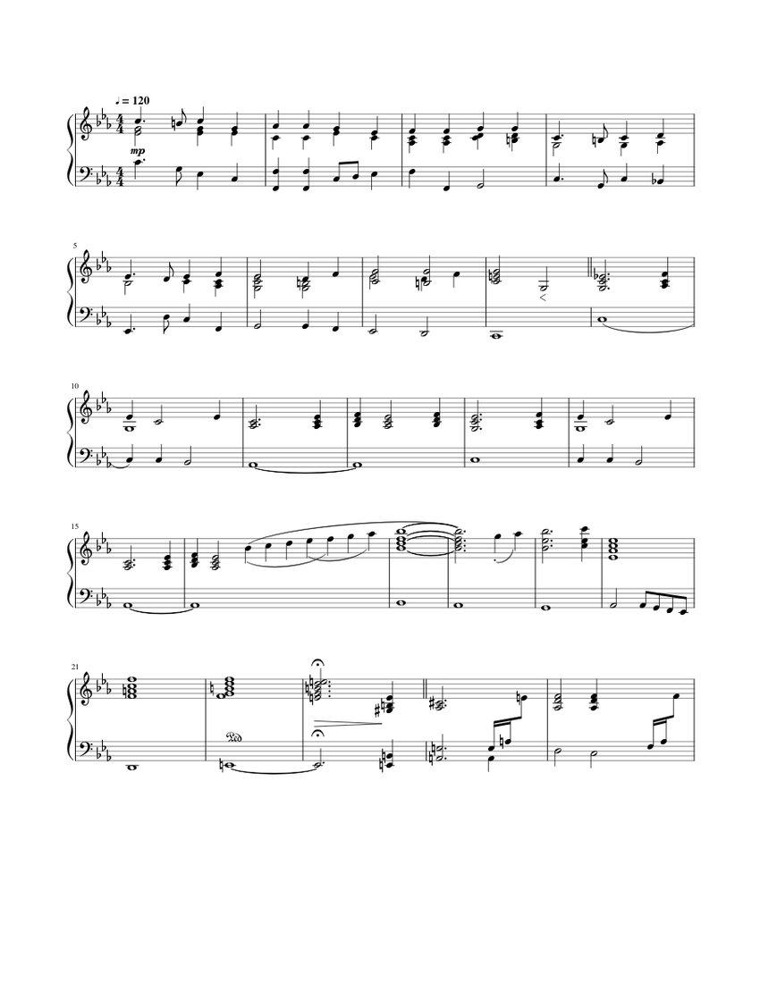 Funeral For a Friend Sheet music for Piano (Solo)