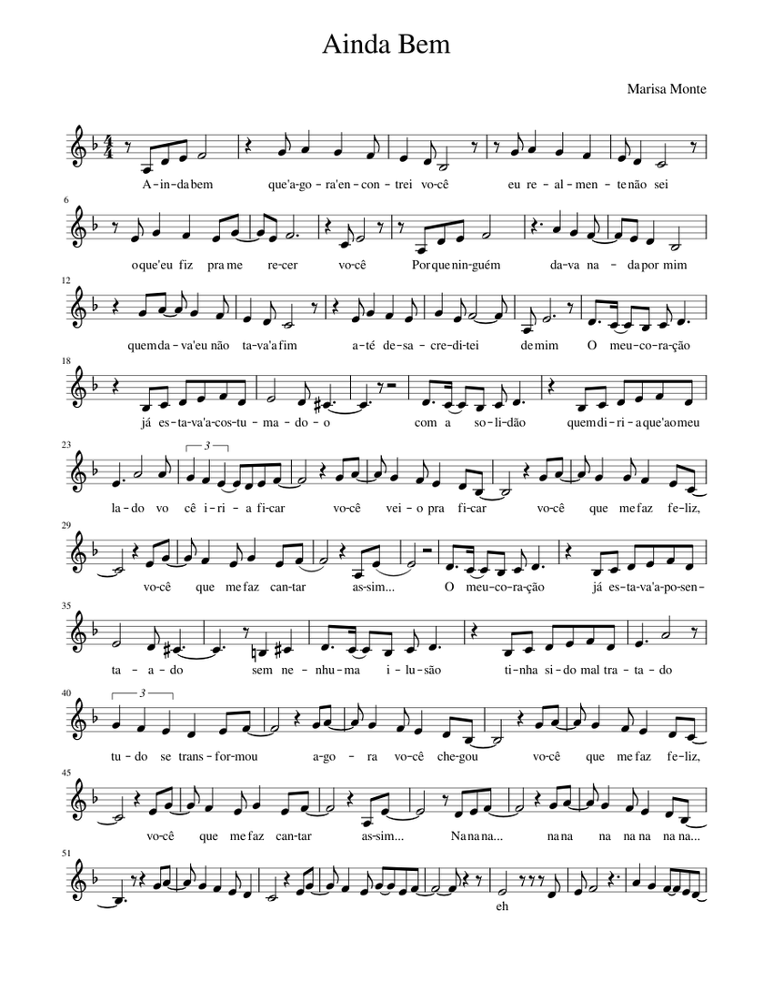 Letra Da Musica Ainda Bem Marisa Monte