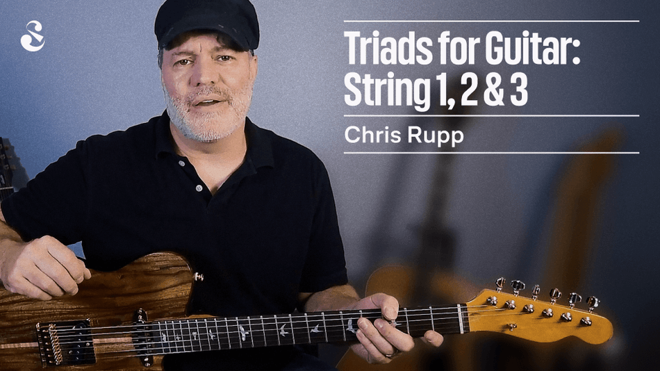 Triads for Guitar on Strings 1, 2, and 3